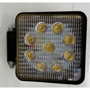 фара KS-WSQ009F п/туман. 9диод. рассеив. свет квадрат12/24V